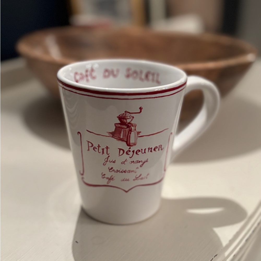 Williams Sonoma A La Carte Collection, retired design, Sun Cafe, porcelain,10 oz